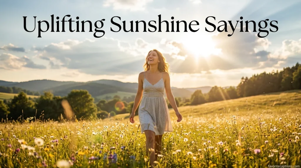 Uplifting Sunshine Sayings