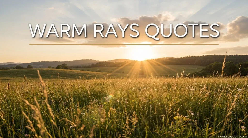 Warm Rays Quotes