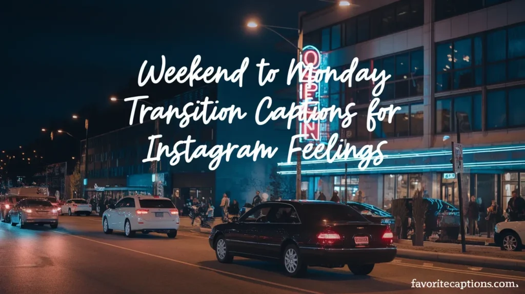 Weekend to monday transition captions for instagram feelings