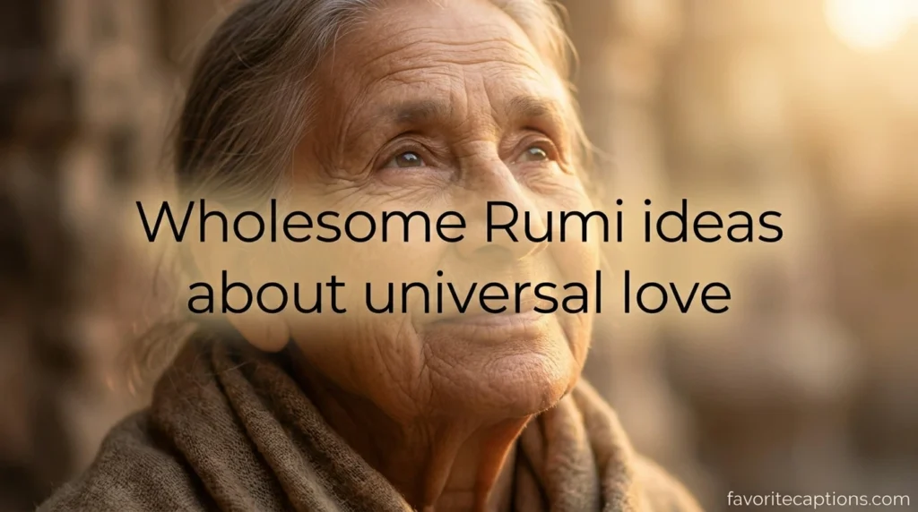 Wholesome Rumi ideas about universal love