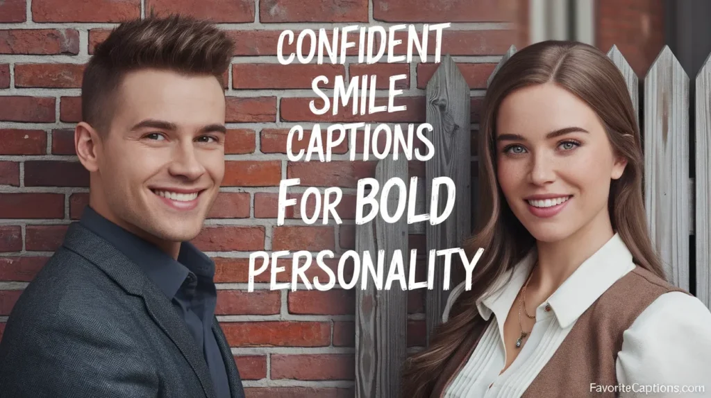 Confident Smile Captions for Bold Personality