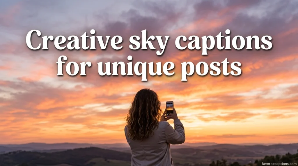 Creative sky captions for unique posts