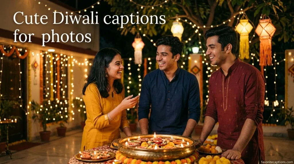 Cute Diwali captions for photos