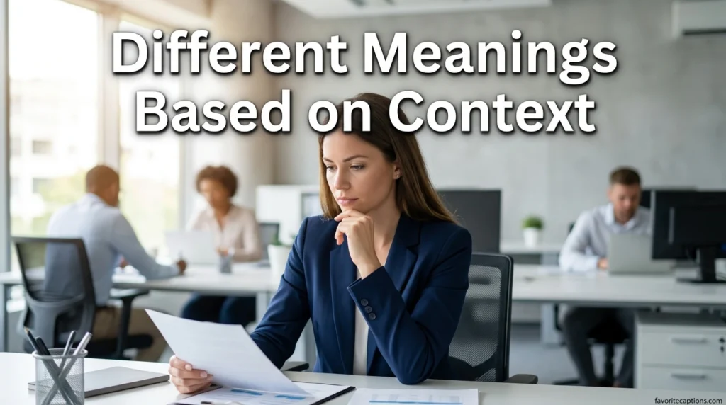 Different Meanings Based on Context