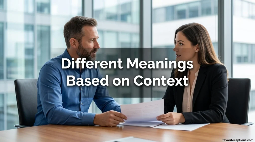 Different Meanings Based on Context