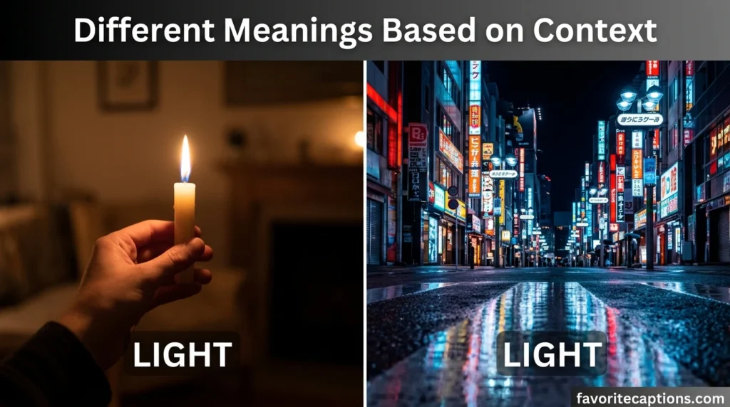 Different Meanings Based on Context