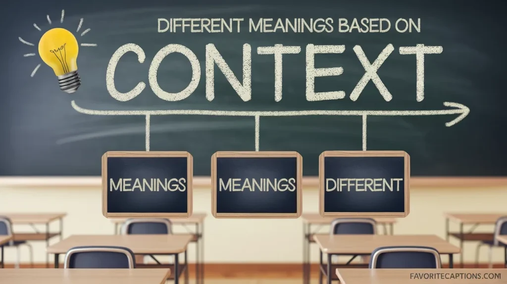 Different Meanings Based on Context