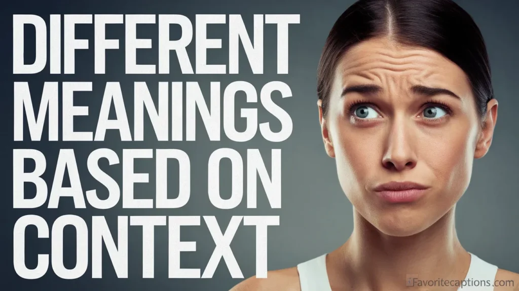 Different Meanings Based on Context