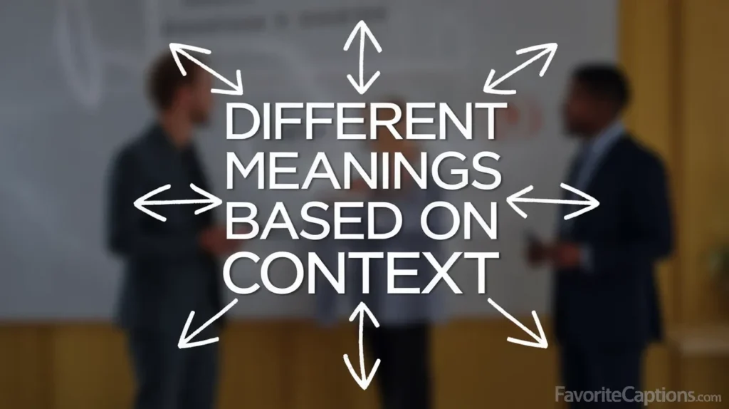Different Meanings Based on Context