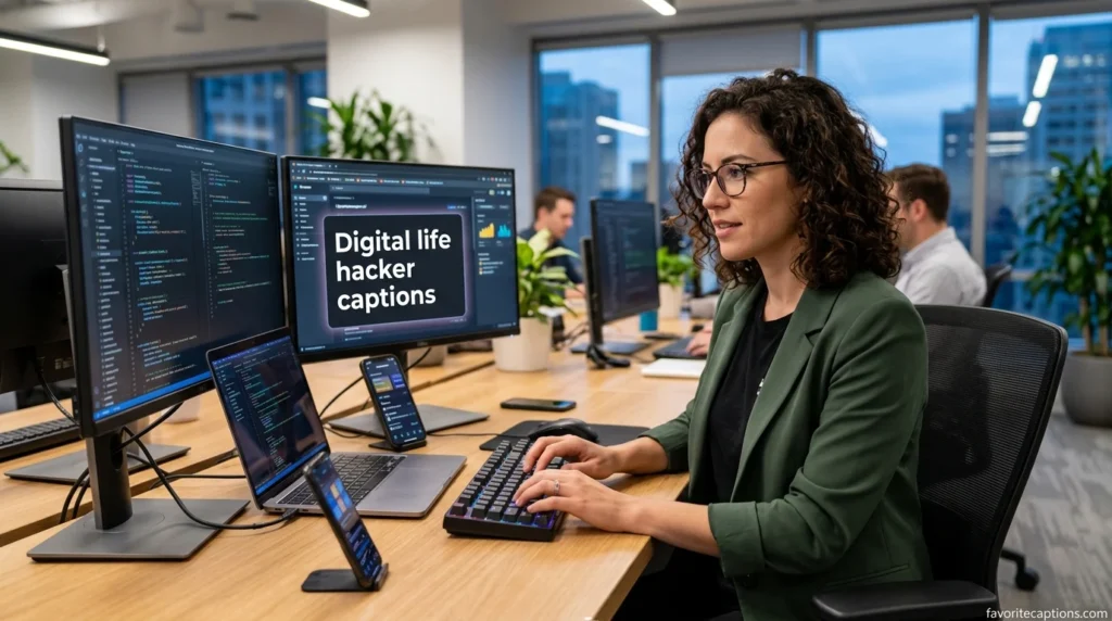 Digital life hacker captions