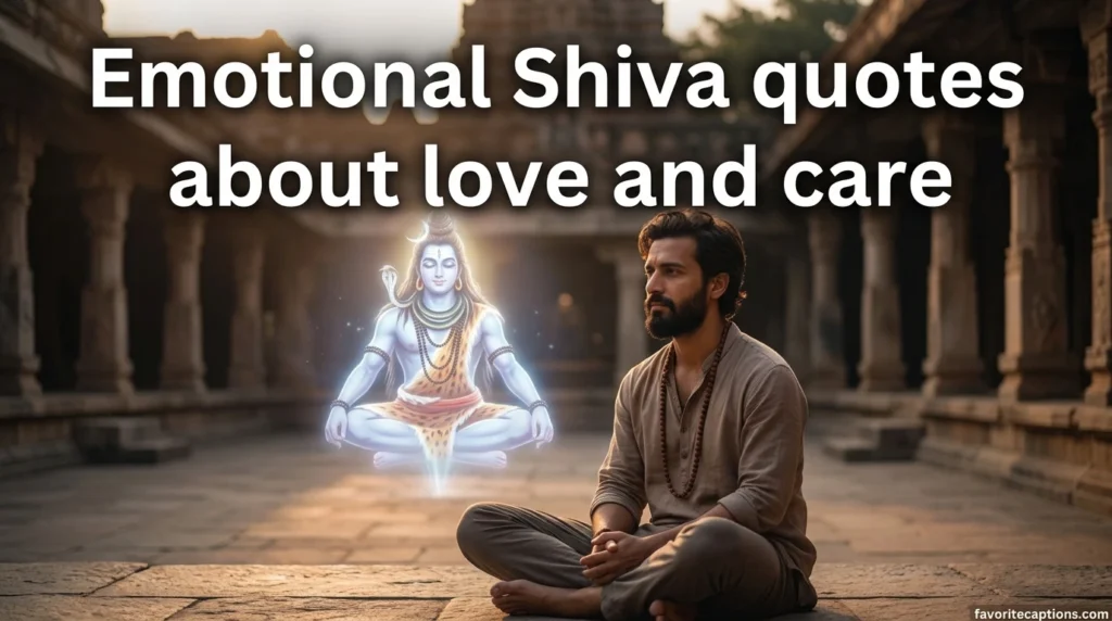 Emotional Shiva quotes about love and care