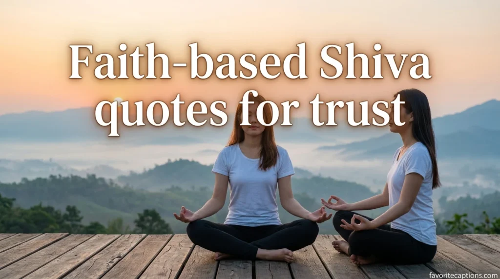Faith-based Shiva quotes for trust