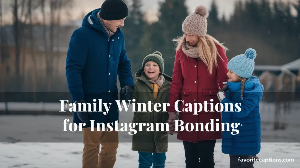 Family winter captions for Instagram bonding