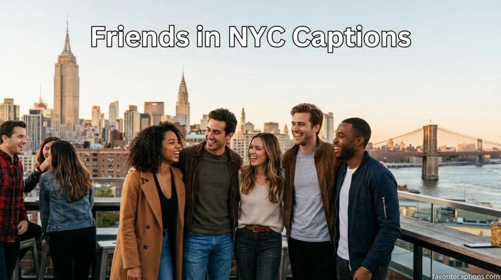 Friends in NYC Captions