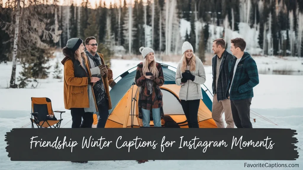 Friendship winter captions for Instagram moments