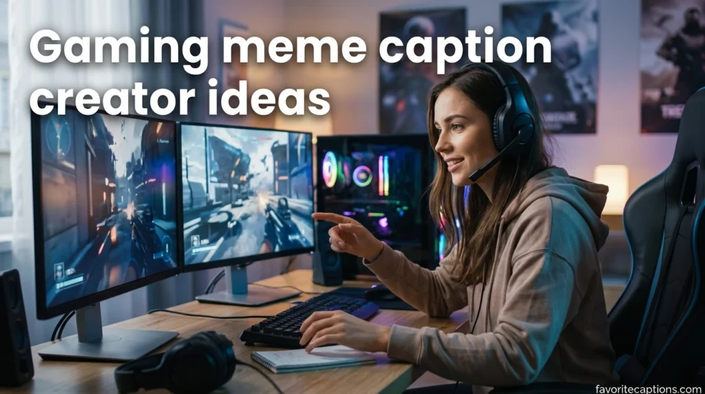 Gaming meme caption creator ideas