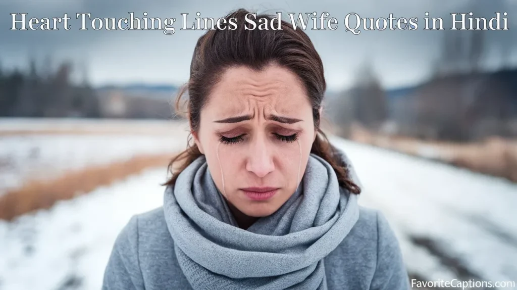 Heart Touching Lines Sad Wife Quotes in Hindi