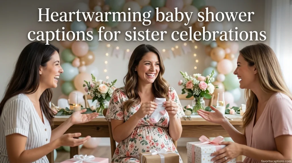 Heartwarming baby shower captions for sister celebrations