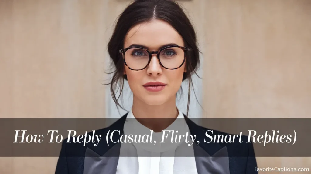 How to Reply (Casual, Flirty, Smart Replies)