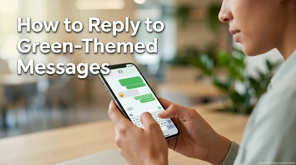 How to Reply to Green-Themed Messages