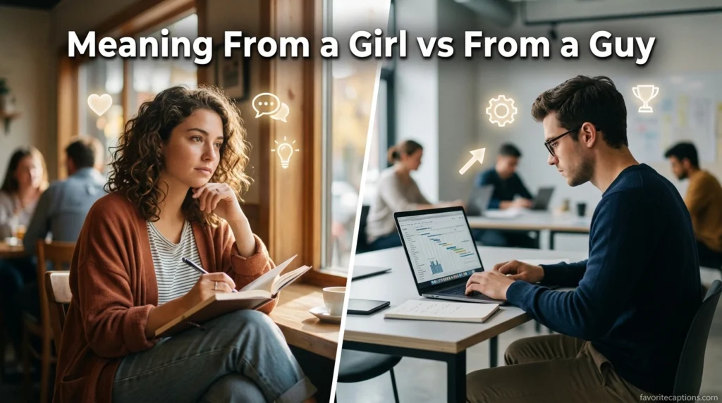 Meaning From a Girl vs From a Guy