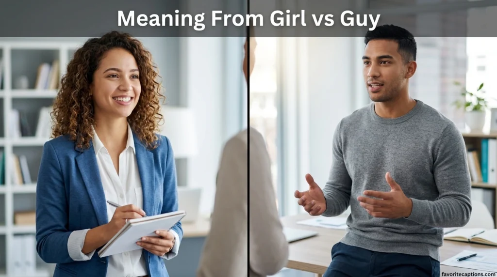 Meaning From Girl vs Guy