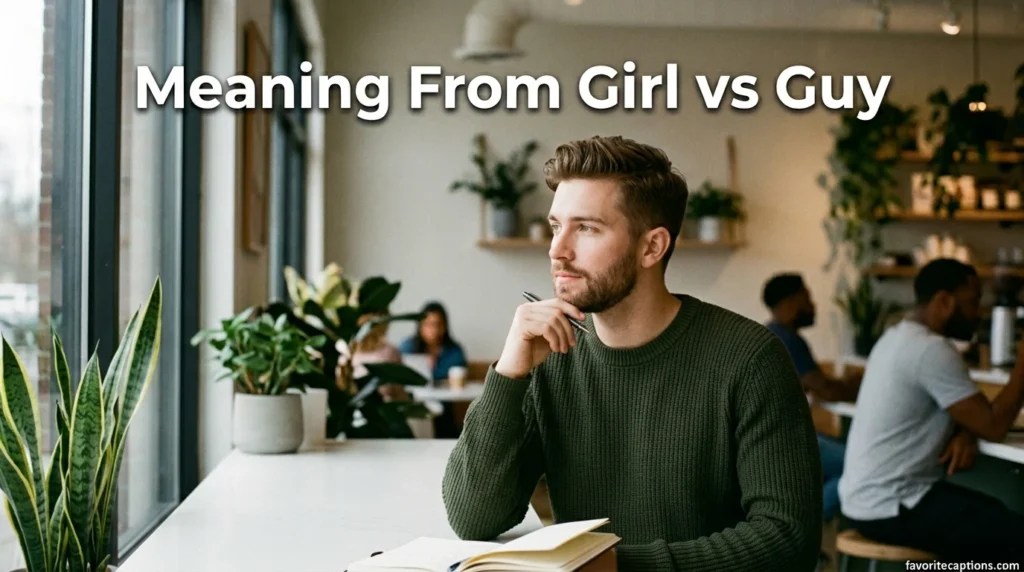 Meaning From Girl vs Guy