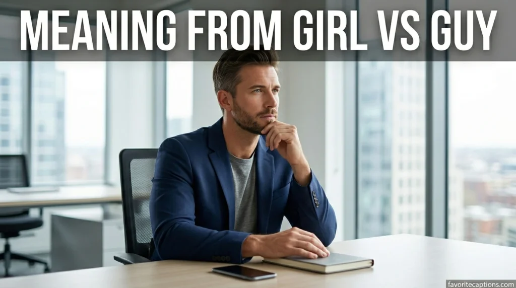 Meaning From Girl vs Guy