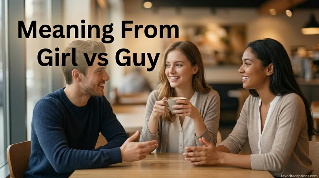 Meaning From Girl vs Guy