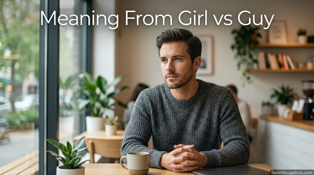 Meaning From Girl vs Guy