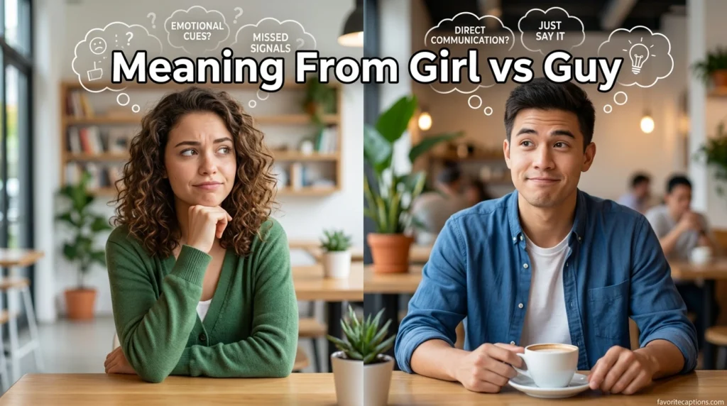 Meaning From Girl vs Guy