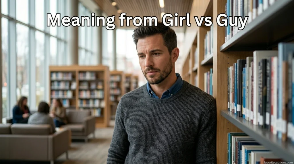 Meaning from Girl vs Guy