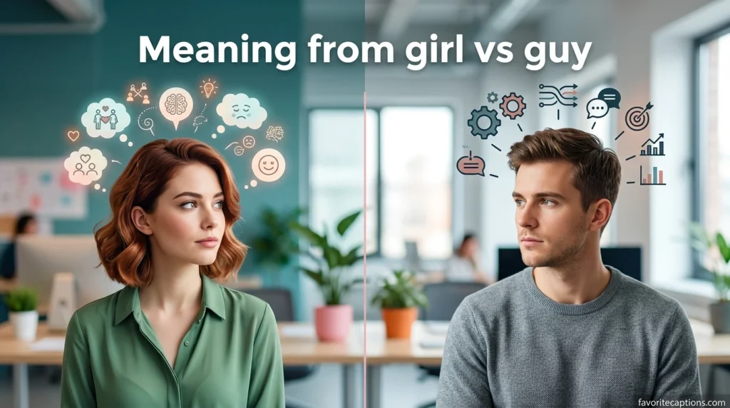 Meaning from girl vs guy