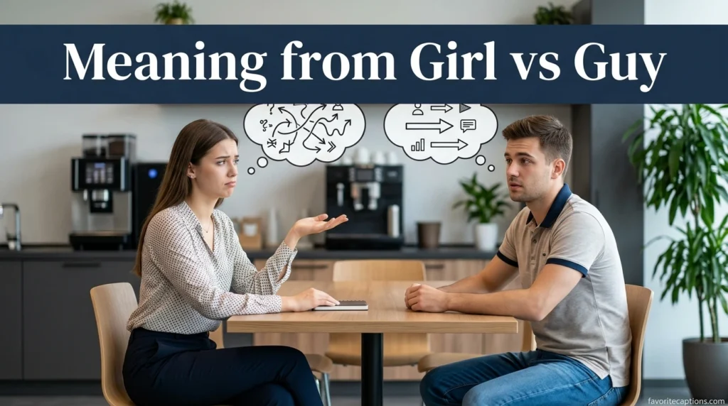 Meaning from Girl vs Guy