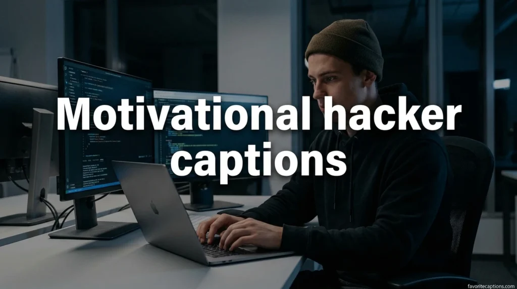 Motivational hacker captions