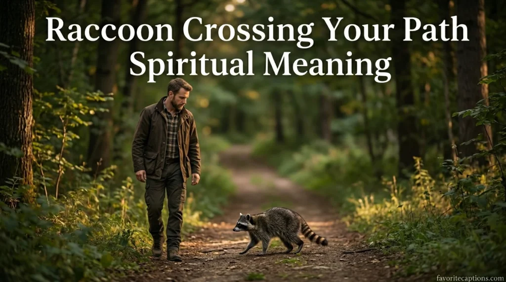 Raccoon Crossing Your Path Spiritual Meaning