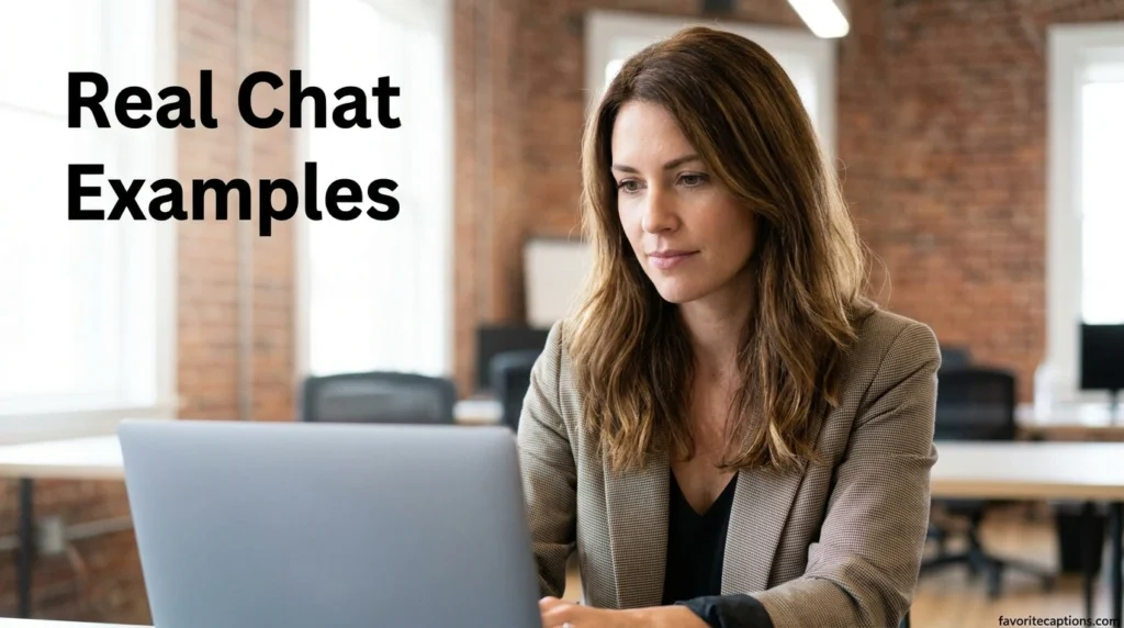 Real Chat Examples