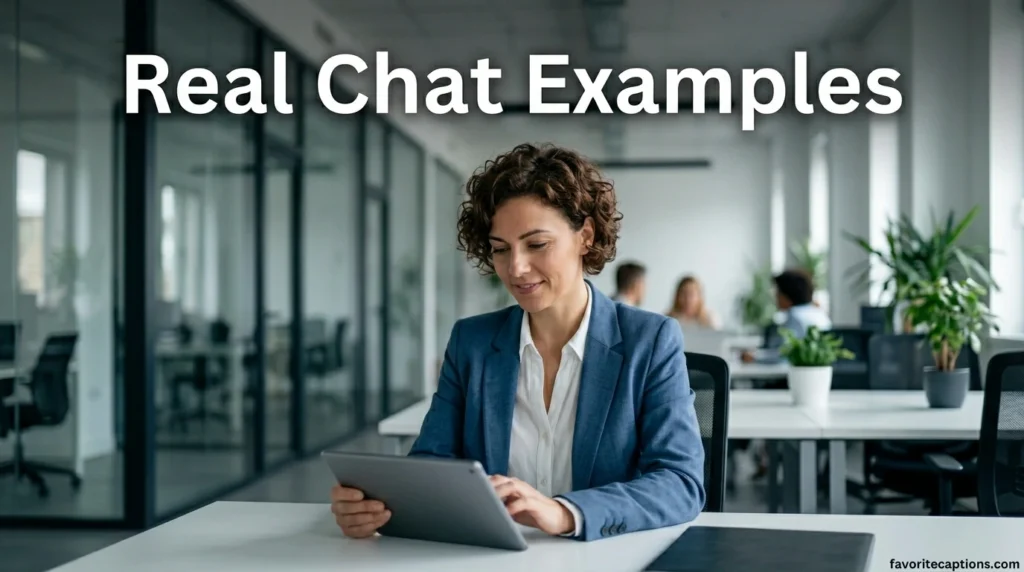 Real Chat Examples