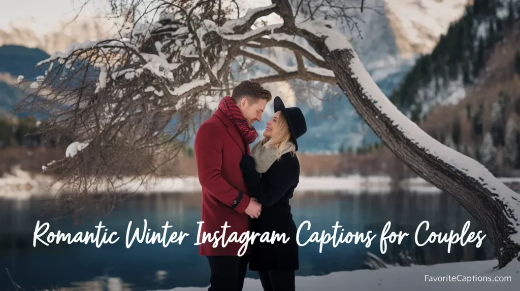 Romantic winter Instagram captions for couples