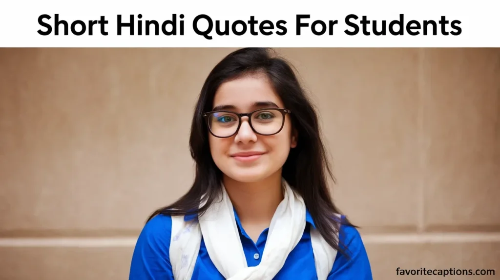 Short Hindi Quotes For Students