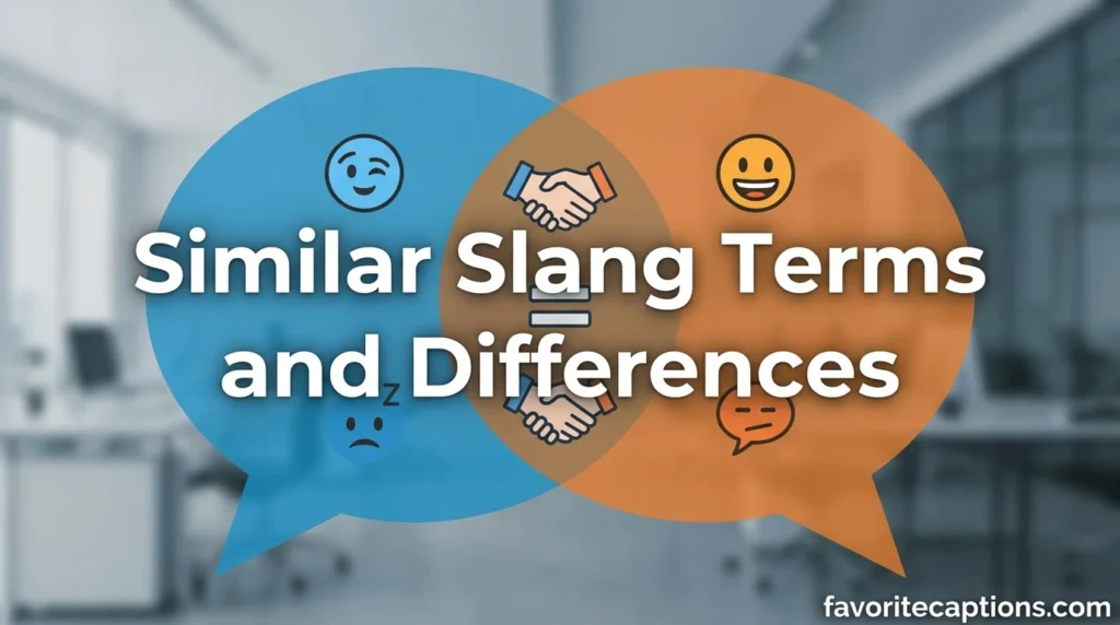 Similar Slang Terms and Differences