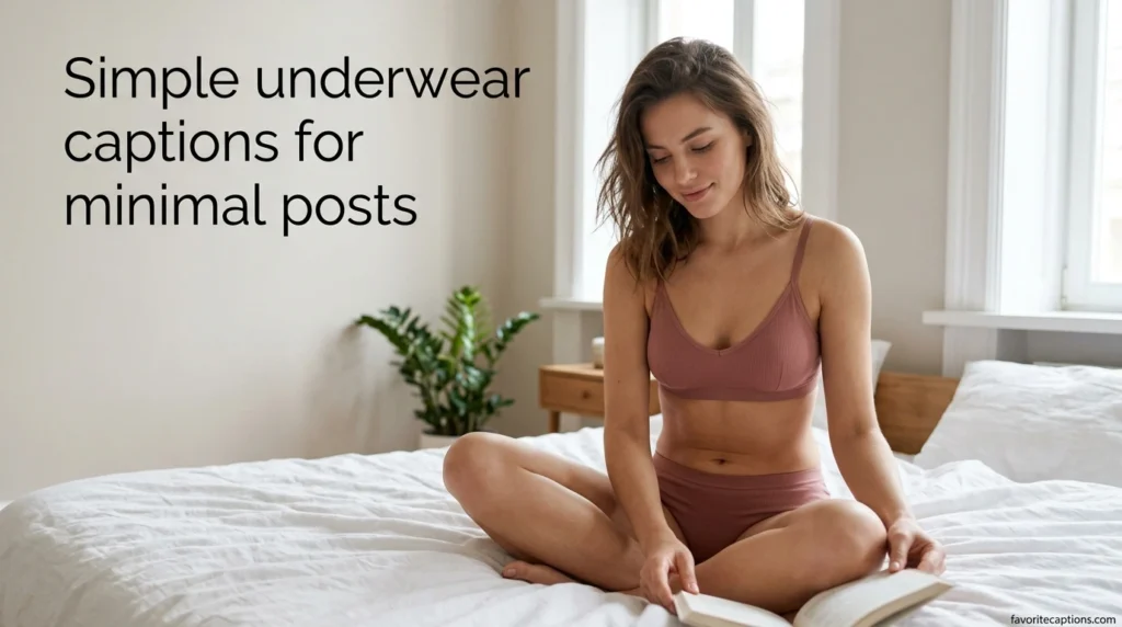 Simple underwear captions for minimal posts