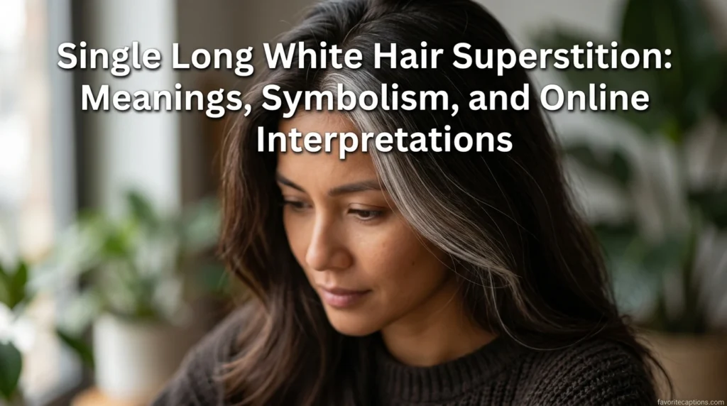 Single Long White Hair Superstition: Meanings, Symbolism, and Online Interpretations
