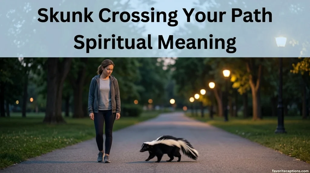 Skunk Crossing Your Path Spiritual Meaning