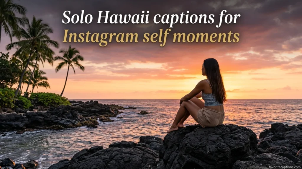 Solo Hawaii captions for Instagram self moments