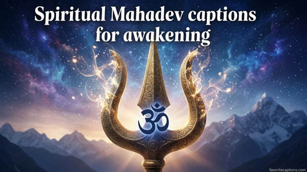Spiritual Mahadev captions for awakening