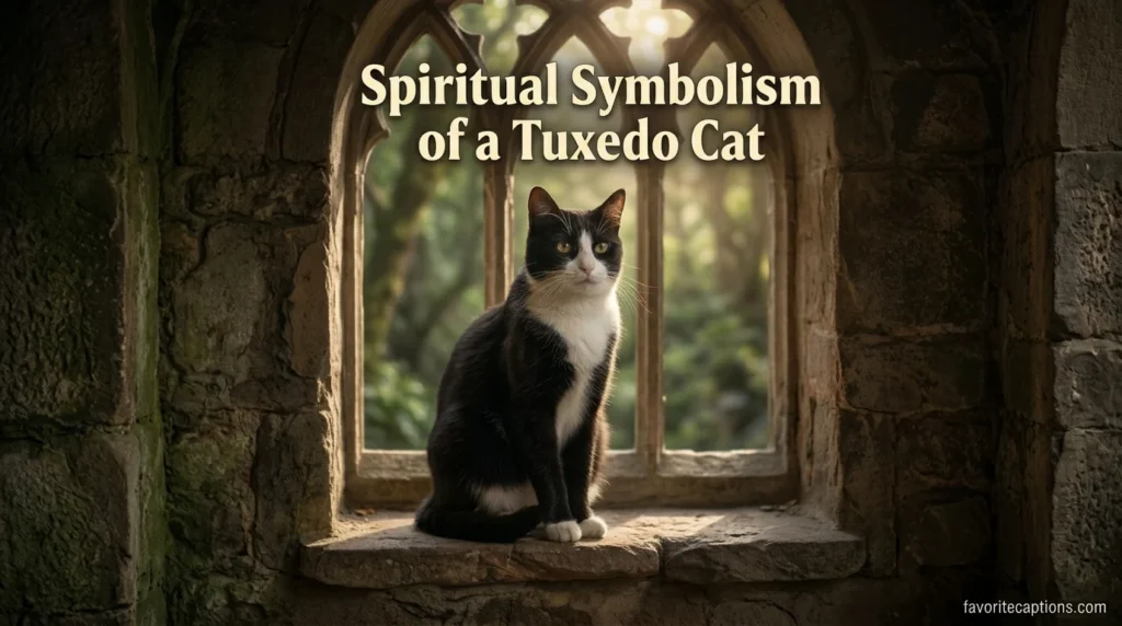 Spiritual Symbolism of a Tuxedo Cat
