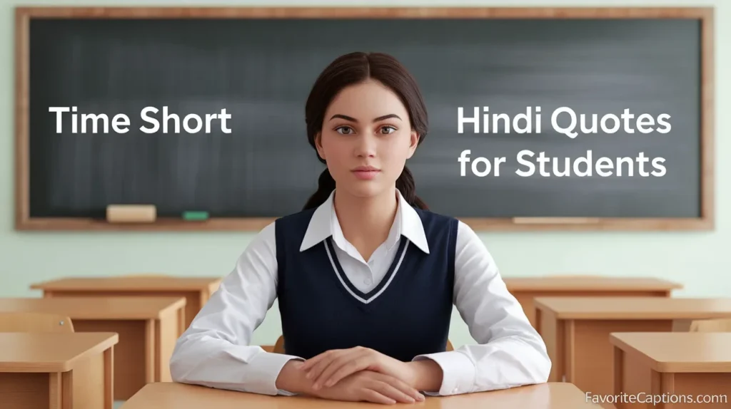 Time short hindi quotes for students