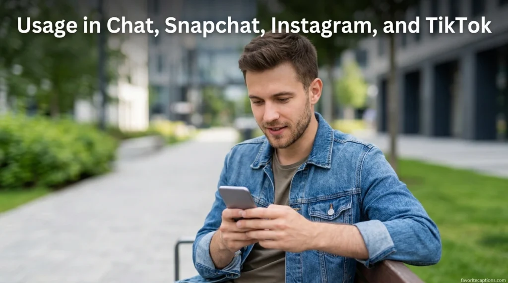 Usage in Chat, Snapchat, Instagram, and TikTok