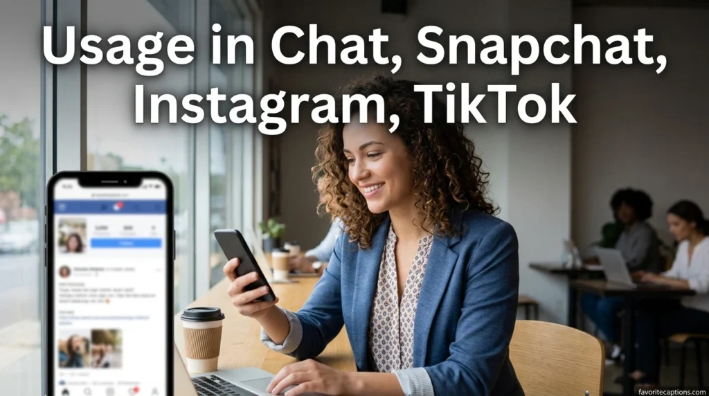 Usage in Chat, Snapchat, Instagram, TikTok